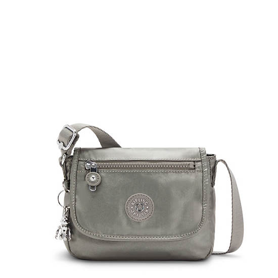 Torby Mini Kipling Sabian Metallic Crossbody Szare | PL 1868WN